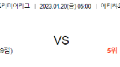 2023/ 01/ 20 (금) 05 :00 맨시티 VS 토트넘 잉글랜드 프리미어리그