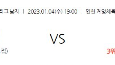 2023/ 01/ 04 (수)  19:00 대한항공 VS OK저축은행 배구분석