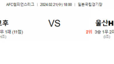 고후 울산 챔피언스리그분석 해외스포츠  2월21일
